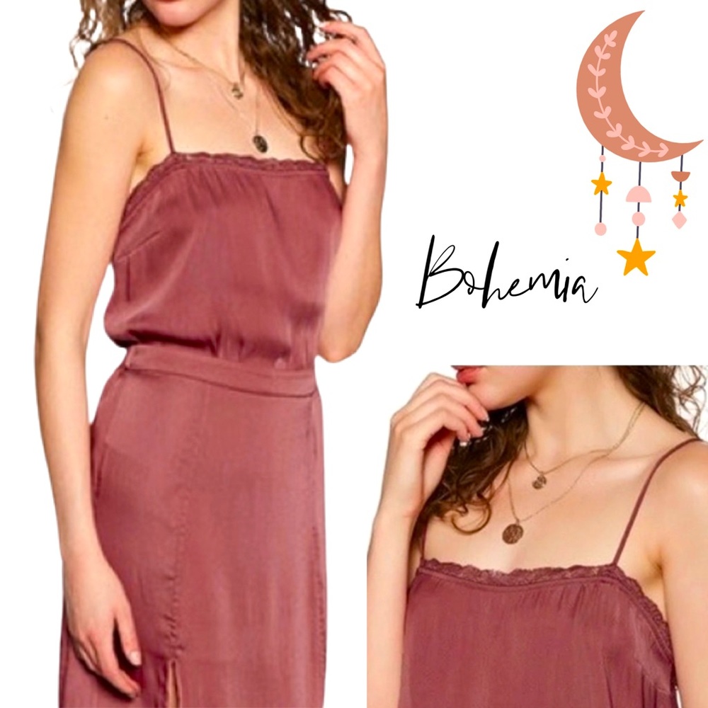 Free People Beyond Me Cami, XS in Deep Red NWT
